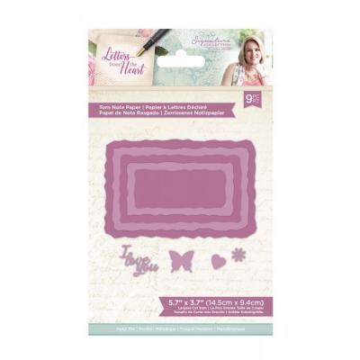 Crafter's Companion Letters From The Heart Metal Die - Torn Note Paper